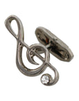 Dolce & Gabbana Elegant Silver Tremble Clef Cufflinks