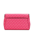 Michael Kors Jet Set Medium Electric Pink Convertible Pouchette Crossbody Bag