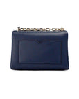Michael Kors Cece Small Navy Vegan Leather Convertible Flap Crossbody Bag