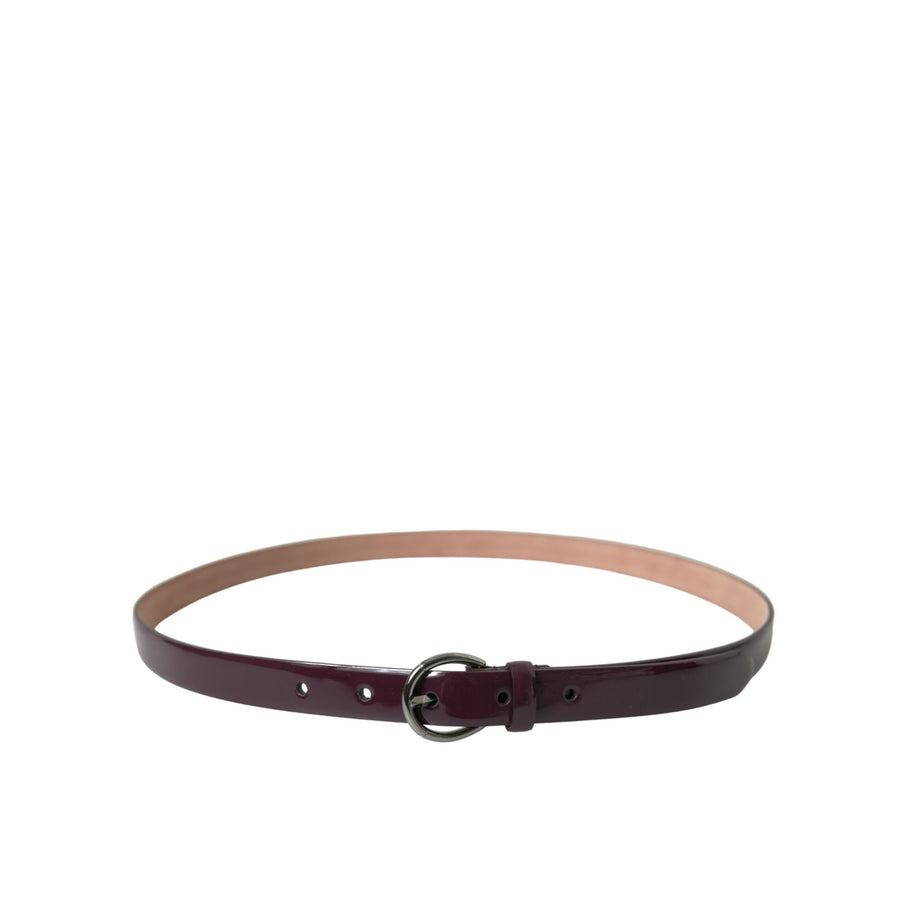 Dolce & Gabbana Elegant Maroon Leather Waist Belt