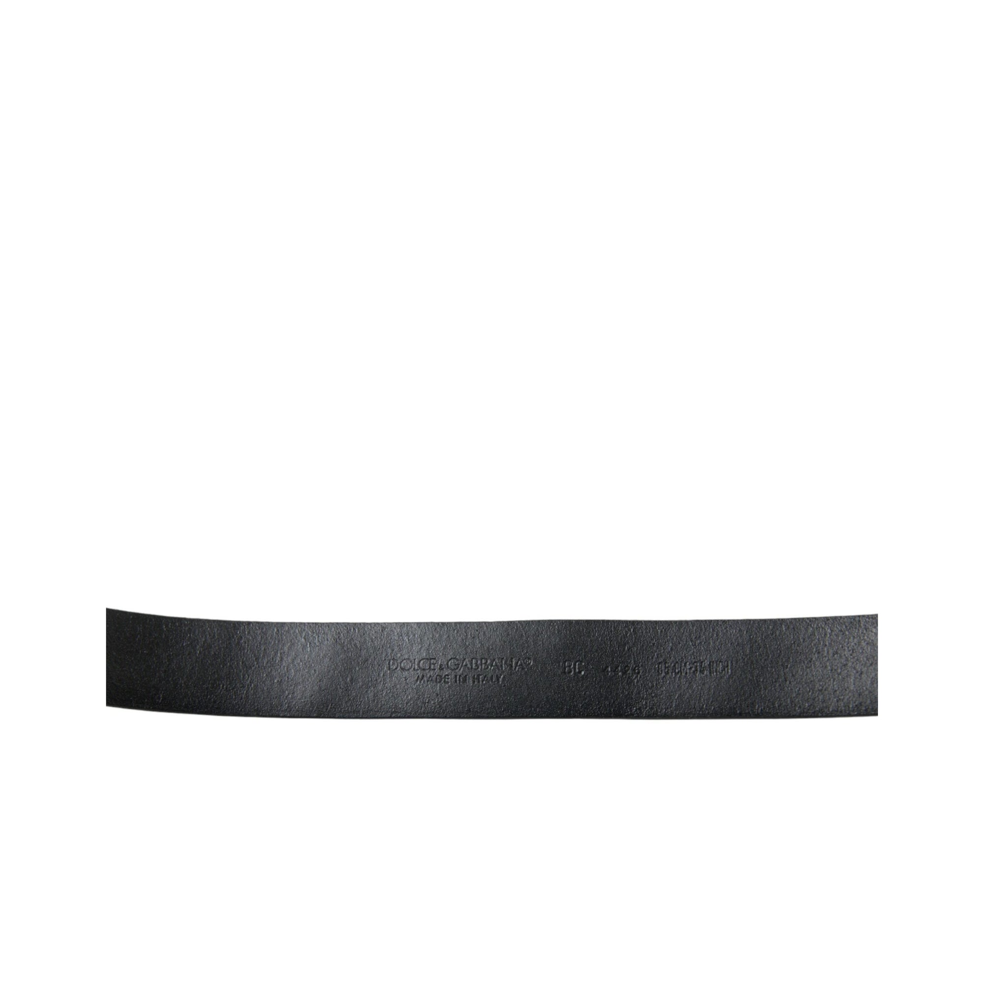 Dolce &amp; Gabbana Engraved Logo Leather Waist Belt