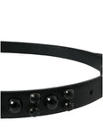 Dolce & Gabbana Engraved Logo Leather Waist Belt