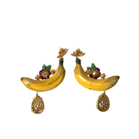 Dolce & Gabbana Chic Clip-on Banana Dangle Earrings