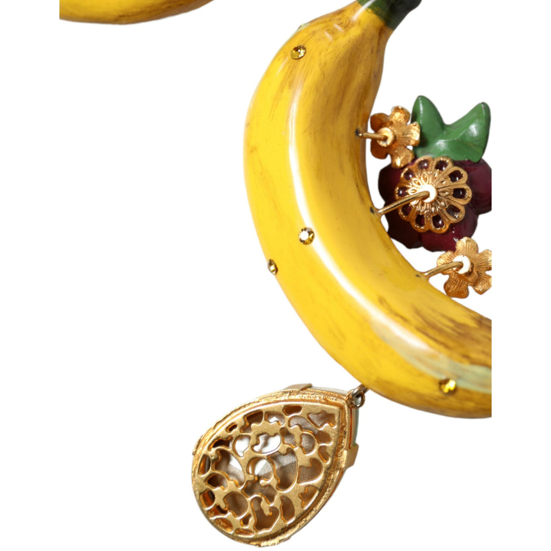 Dolce & Gabbana Chic Clip-on Banana Dangle Earrings