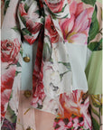Dolce & Gabbana Elegant Multicolor Silk Blend Long Sleeve Top