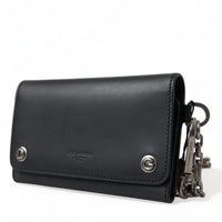 Dolce & Gabbana Elegant Black Leather Shoulder Bag