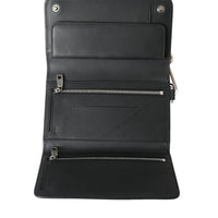 Dolce & Gabbana Elegant Black Leather Shoulder Bag