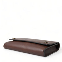 Dolce & Gabbana Elegant Leather Shoulder Bag in Rich Brown