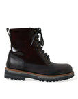 Dolce & Gabbana Chic Bi-Color Leather Mid Calf Boots