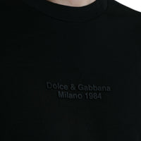 Dolce & Gabbana Elegant Leopard Print Crew Neck Tee