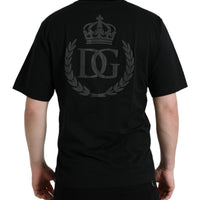 Dolce & Gabbana Elegant Embossed Logo Cotton Tee