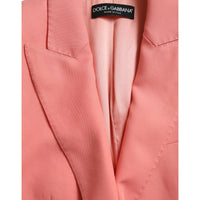 Dolce & Gabbana Chic Pink Peak Lapel Blazer