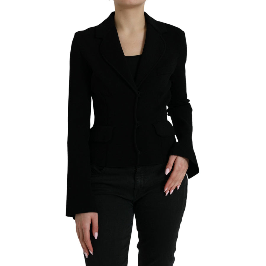 Dolce & Gabbana Elegant Black Designer Blazer for Women