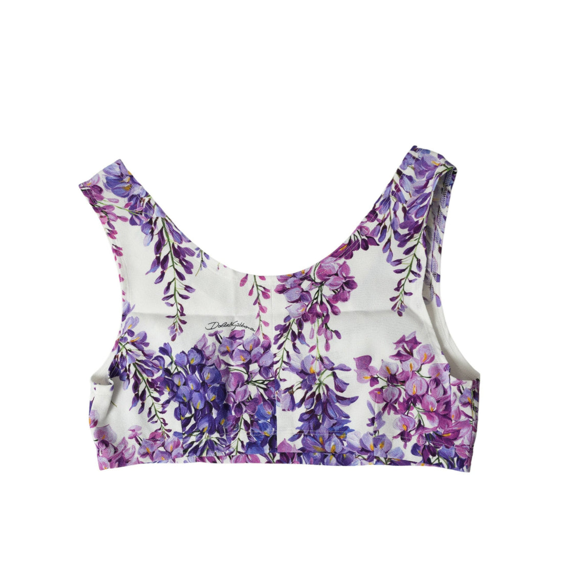 Dolce & Gabbana Elegant Floral Cropped Top