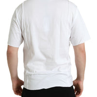 Dolce & Gabbana White Logo Crew Neck Short Sleeves T-shirt