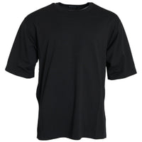 Dolce & Gabbana Black Logo Embossed Crew Neck Short Sleeves T-shirt