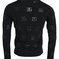 Dolce & Gabbana Black DG Logo Pullover Sweatshirt Sweater