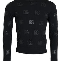 Dolce & Gabbana Black DG Logo Pullover Sweatshirt Sweater