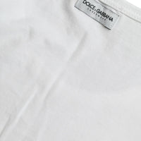 Dolce & Gabbana White Cotton Round Neck Crewneck Underwear T-shirt