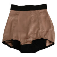 Dolce & Gabbana Silk High Waist Mini Hot Pants