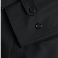 Dolce & Gabbana Black Double Breasted Trench Coat Jacket