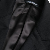 Dolce & Gabbana Black Single Breasted Trench Coat Jacket