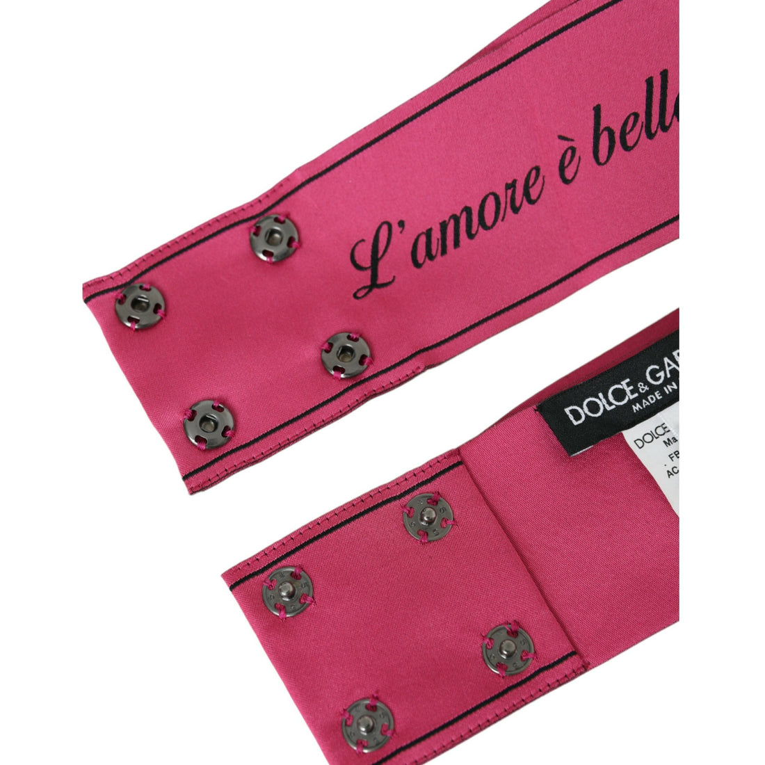 Dolce & Gabbana Pink L'Amore E'Bellezza Waist Belt