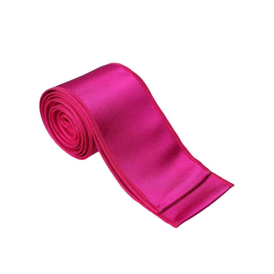 Dolce & Gabbana Fuchsia Pink Silk Waist Women Belt