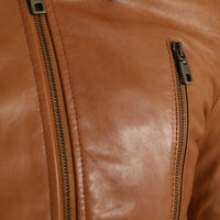 Dolce & Gabbana Brown Lamb Leather Full Zip Blouson Jacket