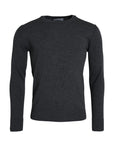 Dolce & Gabbana Dark Gray Wool Crew Neck Pullover Sweater