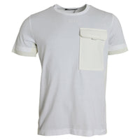 Dolce & Gabbana White Cotton Pocket Short Sleeves T-shirt