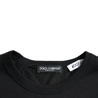 Dolce & Gabbana Black #DGFamily Cotton Crew Neck T-shirt