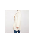 Love Moschino Chic White Winter Elegance Long Coat