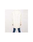 Love Moschino Chic White Winter Elegance Long Coat