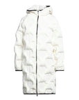 Love Moschino Chic Quilted Heart Long Down Jacket