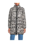 Love Moschino Chic Leopard Print Down Jacket