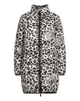 Love Moschino Chic Leopard Print Down Jacket
