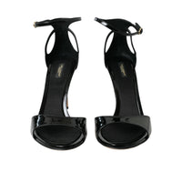 Dolce & Gabbana Black KEIRA Leather Heels Sandals Shoes