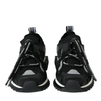 Dolce & Gabbana Black Mesh Sorrento Trekking Sneakers Shoes