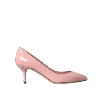 Dolce & Gabbana Light Pink Patent Leather Heels Pumps Shoes