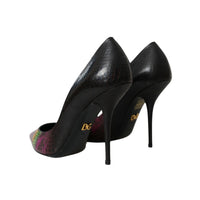 Dolce & Gabbana Multicolor Exotic Leather Heels Pumps Shoes