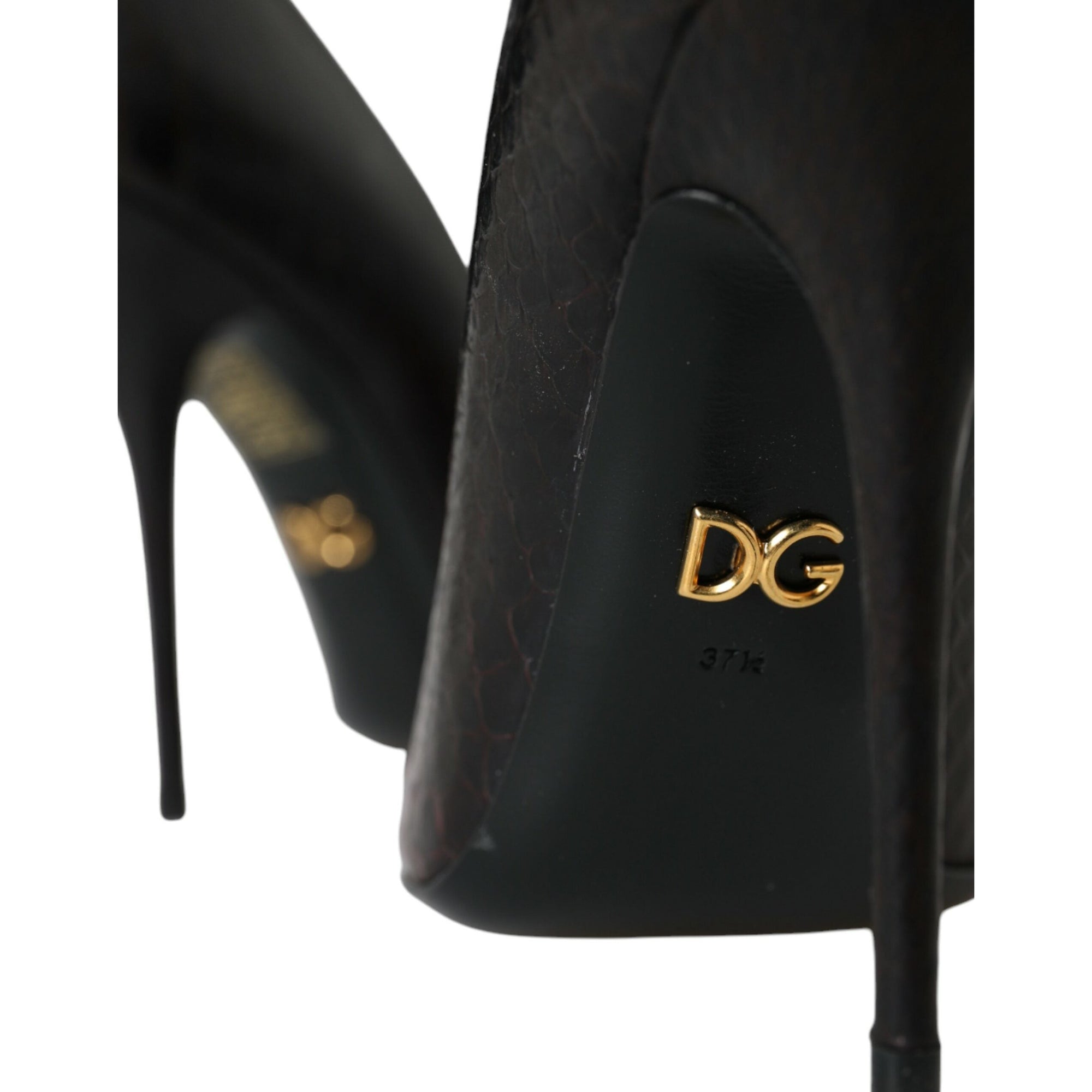 Dolce &amp; Gabbana Multicolor Exotic Leather Heels Pumps Shoes
