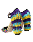 Dolce & Gabbana Multicolor Sequin Crystal Mary Jane Shoes