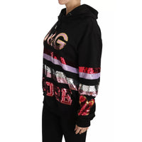 Dolce & Gabbana DG Sequined Hooded Pullover Sweater