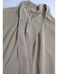 Dolce & Gabbana Gray Mock Neck Long Sleeves Top Blouse