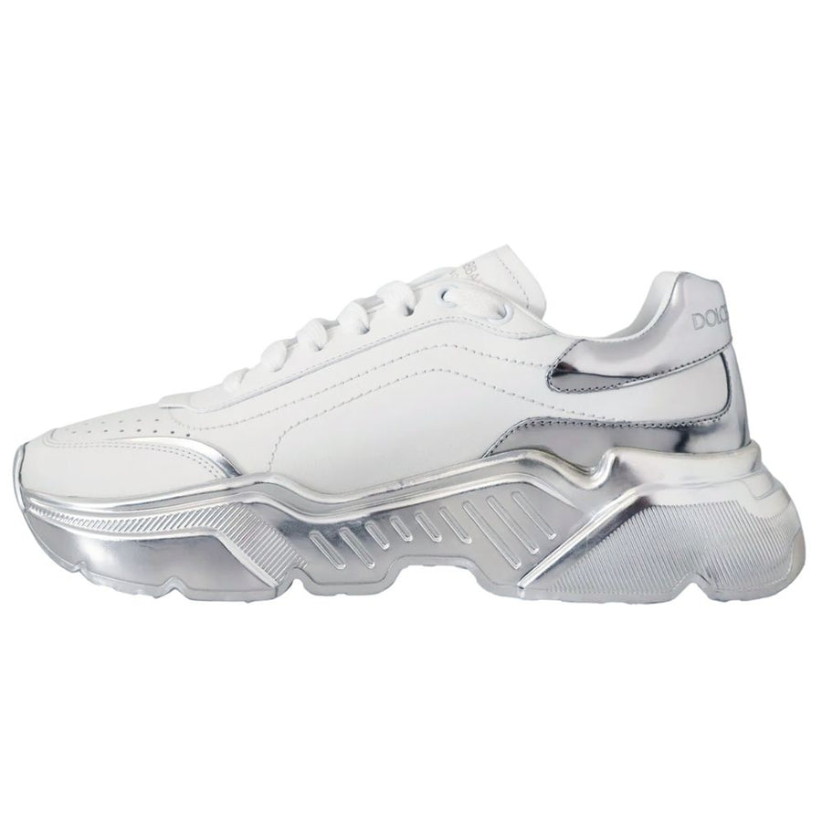 Dolce & Gabbana White Calfskin Men Sneaker