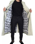 Dolce & Gabbana Gold Viscose Long Double Breasted Jacket