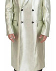 Dolce & Gabbana Gold Viscose Long Double Breasted Jacket