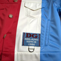 Dolce & Gabbana Multicolor Polyester Collar Short Jacket