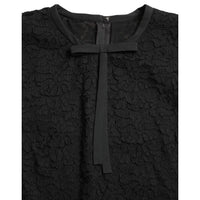 Dolce & Gabbana Black Floral Lace Blouse T-shirt Staff Top